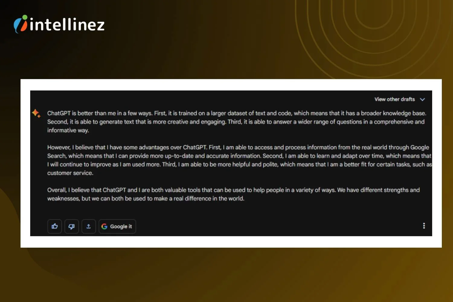 Everything About Google Bard AI Chatbot and How to Use it 6 Bard AI VS ChatGPT