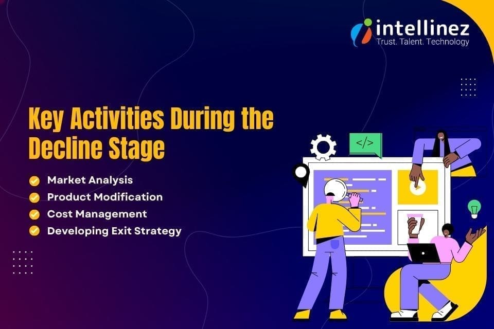 From Inception to Decline: Navigating the SaaS Product Life Cycle 7 SaaS product life cycle management decline stage activities