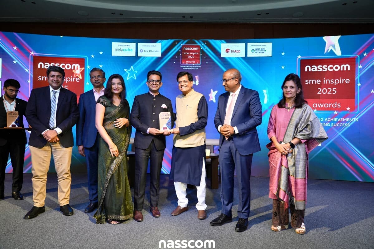 A Transformative Showcase at IndiaSoft 2025 and Bagging the NASSCOM SME Inspire Award 7 Nasscom Award 2025 Winner Intellinez Systems
